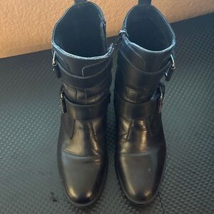 Stylish Black Moto Boots